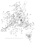 Page B Diagram and Parts List for 31AE993I401 1998 Yard Man Snow Blower